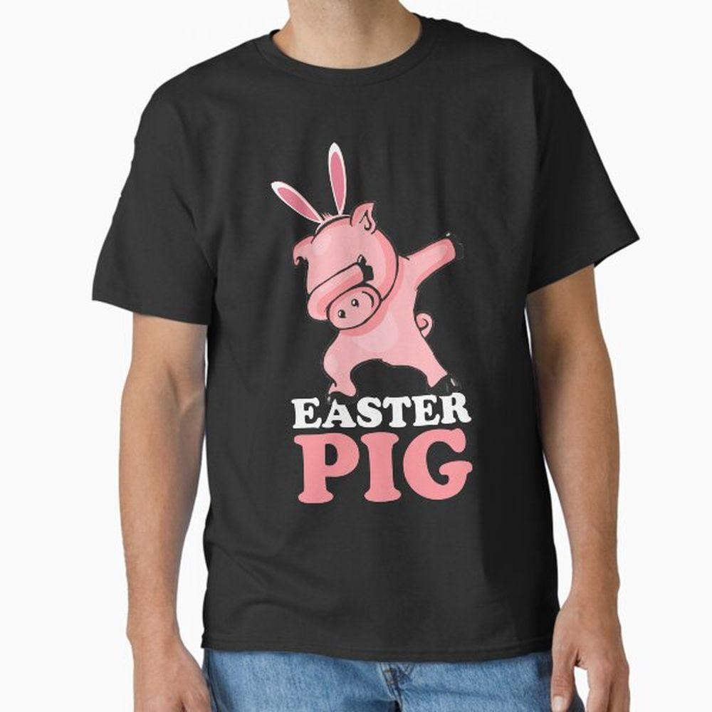 Easter Bunny Dabbing Easter Pig Tshirt Easter Bunny Dabbing Easter Pig Tshirt